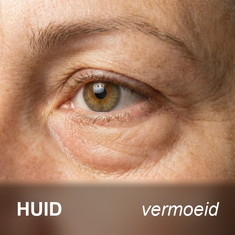 Vermoeide huid rond de ogen